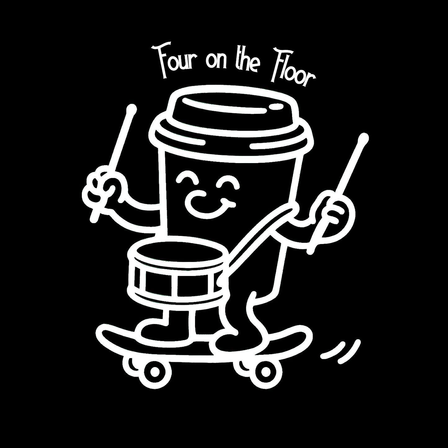 Sippy the Coffee Cup T Shirt | Ladies | Black