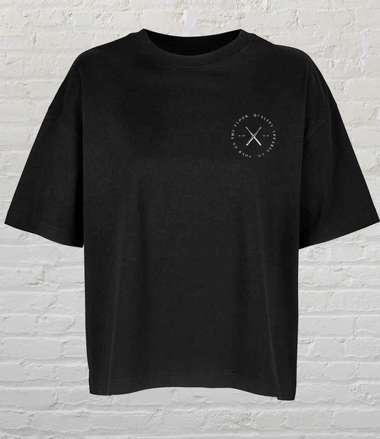 Original design Ladies Boxy Oversized T-Shirt | Black