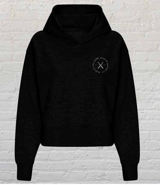 Ladies Original Design Relaxed Hoodie | Black