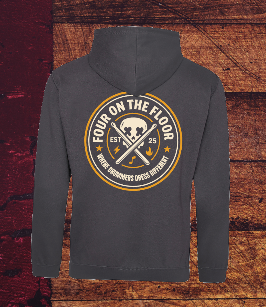 Street Crest Hoodie Charcoal