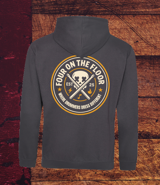 Street Crest Hoodie Charcoal