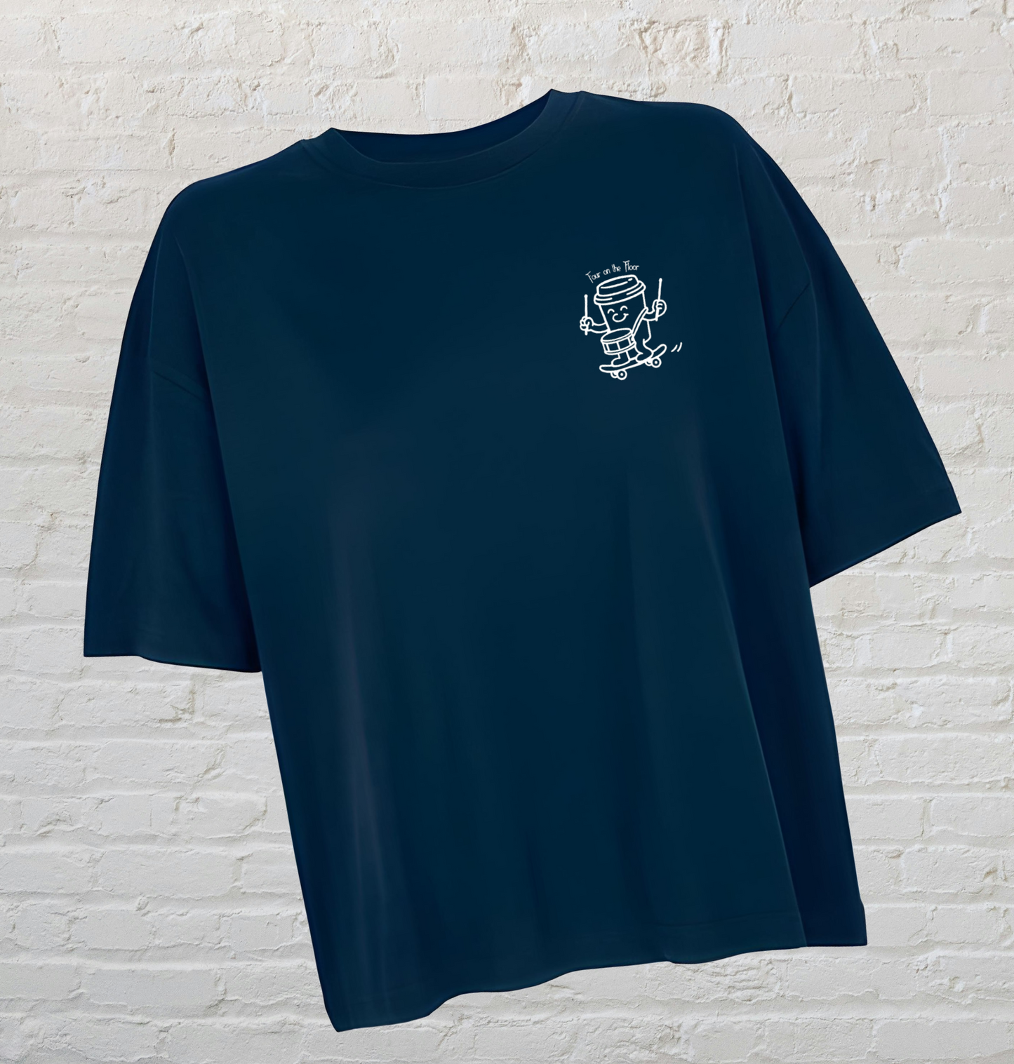 Sippy the Coffee Cup T Shirt | Ladies | French Navy