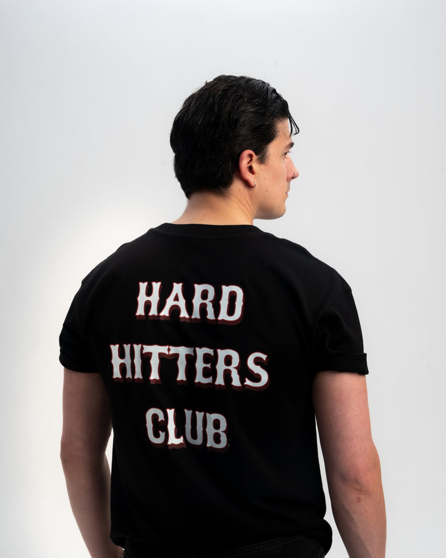 Hard Hitters Club T Shirt Black