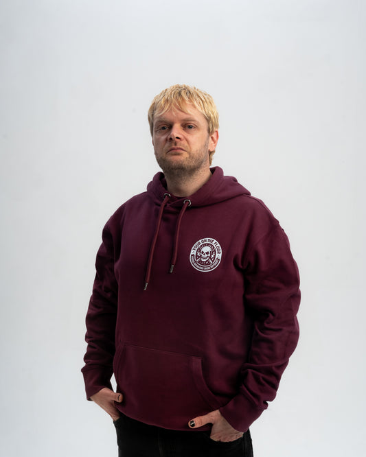 Rocker Crest Hoodie Burgundy