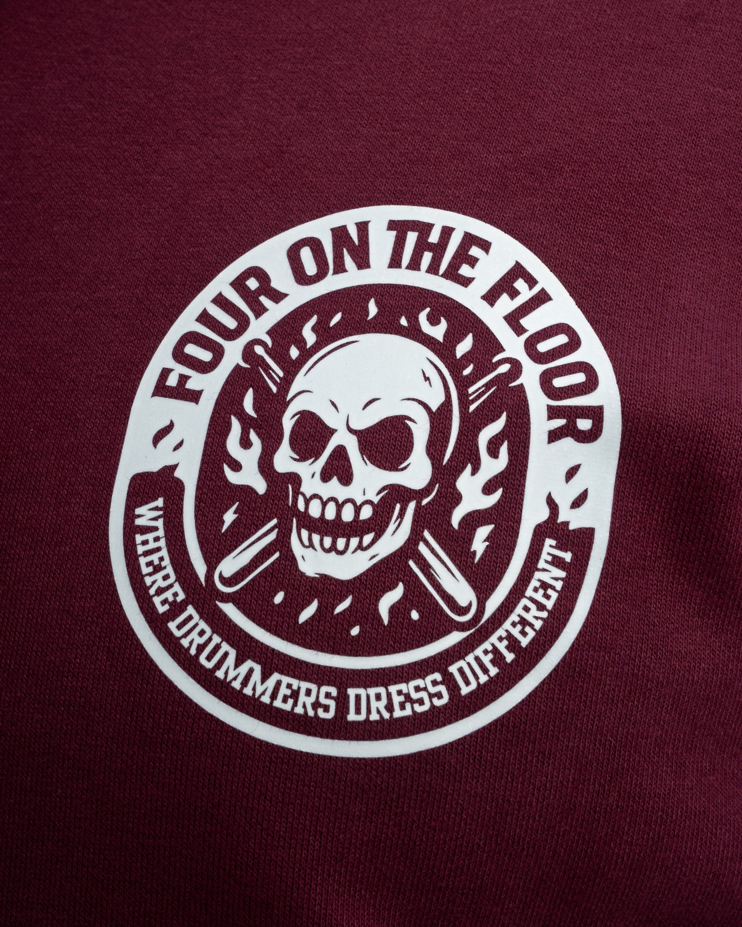 Rocker Crest Hoodie Burgundy