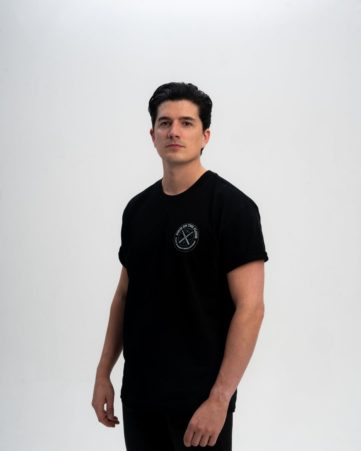 Where Drummers Dress Different T Shirt Black