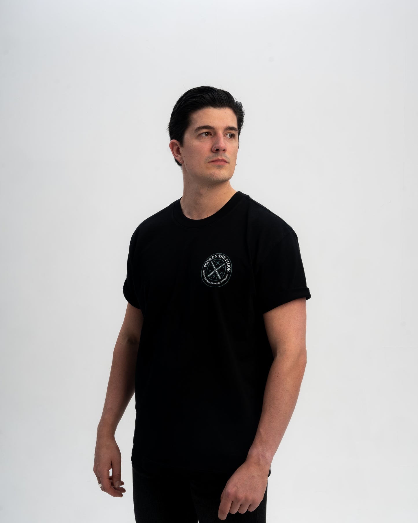 Where Drummers Dress Different T Shirt Black