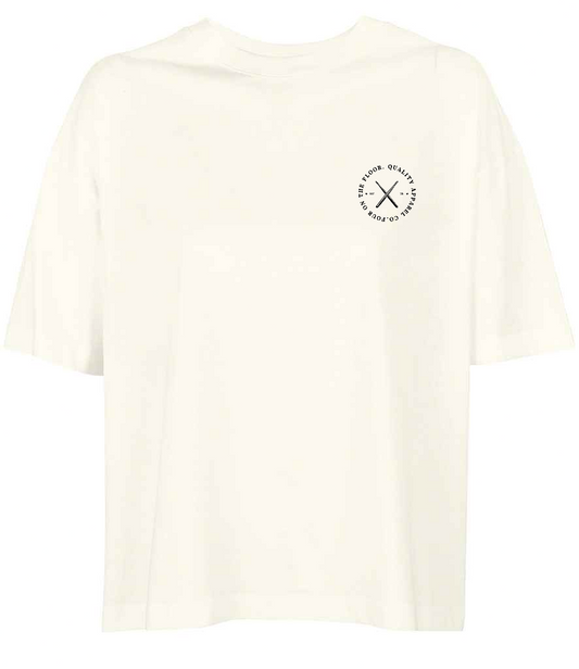 Original Design Ladies Boxy Oversized T-Shirt | Off White