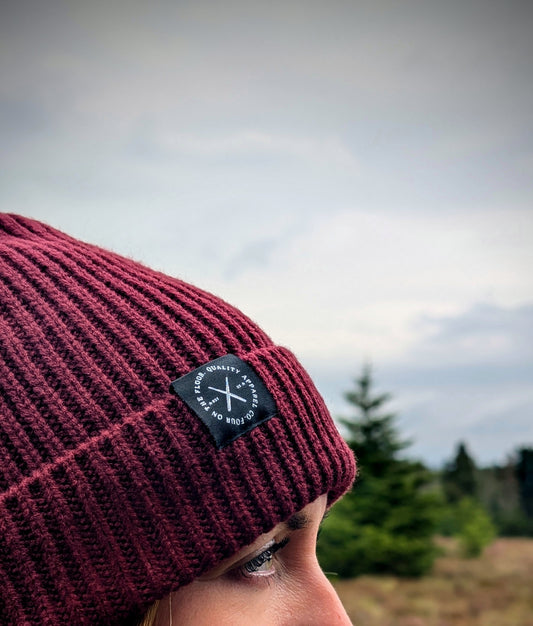Backbeat Beanie | Maroon