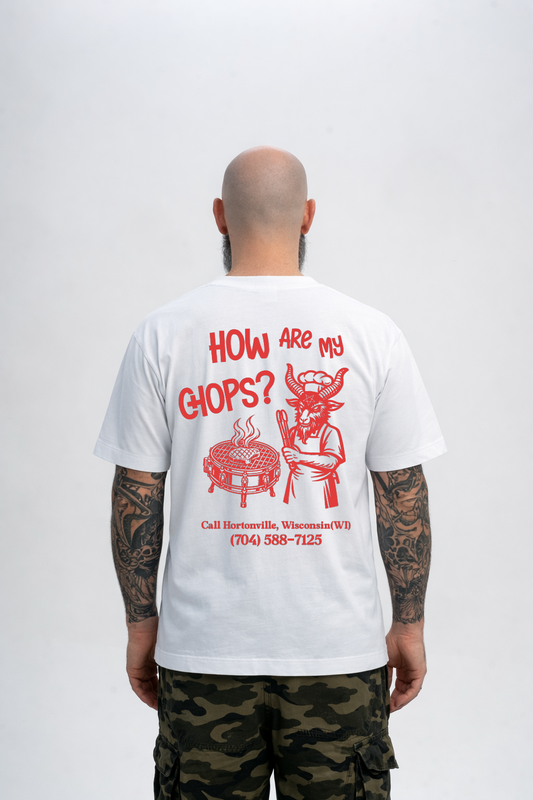 How are my chops? | T Shirt | Polar White